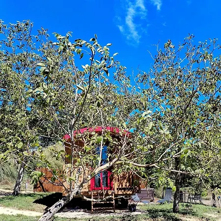 Terra Bulle - Roulotte Climatisee Avec Privatif Parque de Campismo Villeneuve-sur-Lot