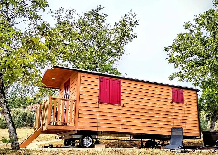 Terra Bulle - Roulotte Climatisee Avec Privatif Kemping